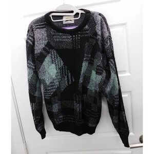 Vintage Le Tigre Sweater Size  Medium Retro 80s‎ College Coogi Cosby Style